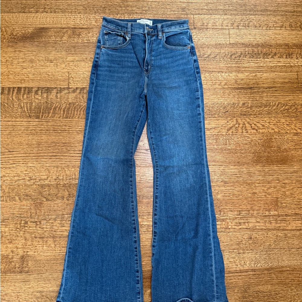 Abercrombie & Fitch Dark Blue Flare Jeans